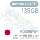 docomo 91日 135GB