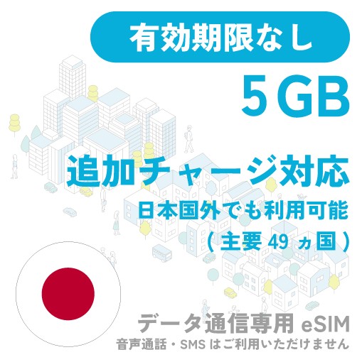 5GB 期限なし 追加データチャージ対応
