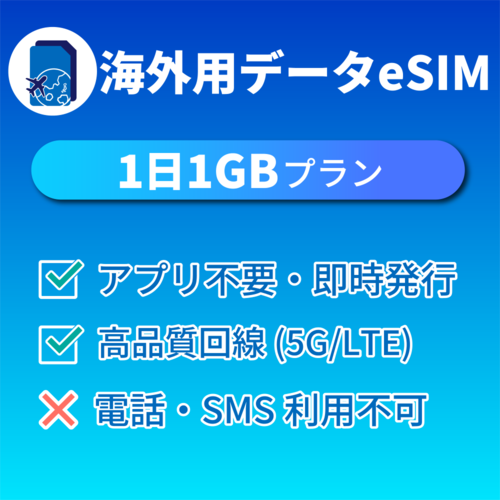 東南アジア4か国 1GB/日